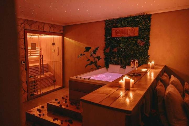 Gîte pour 2 personnes, avec Jacuzzi et Sauna