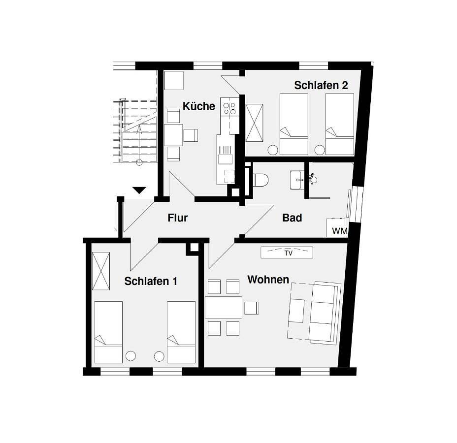 Ganze Wohnung, Three-Bedroom Apartment in Wolfenbüttel, Braunschweig und Umgebung
