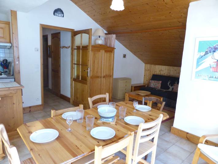 Gîte pour 6 personnes, avec Balcon dans Office De Tourisme Des Contamines Montjoie