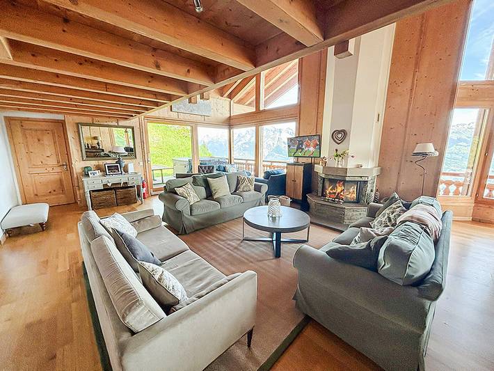 Location de vacances pour 12 personnes, avec jacuzzi et balcon à Nendaz - 4