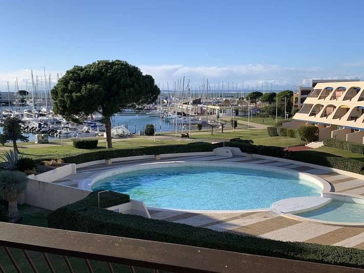 Estudio para 4 personas, con terraza y piscina - 1