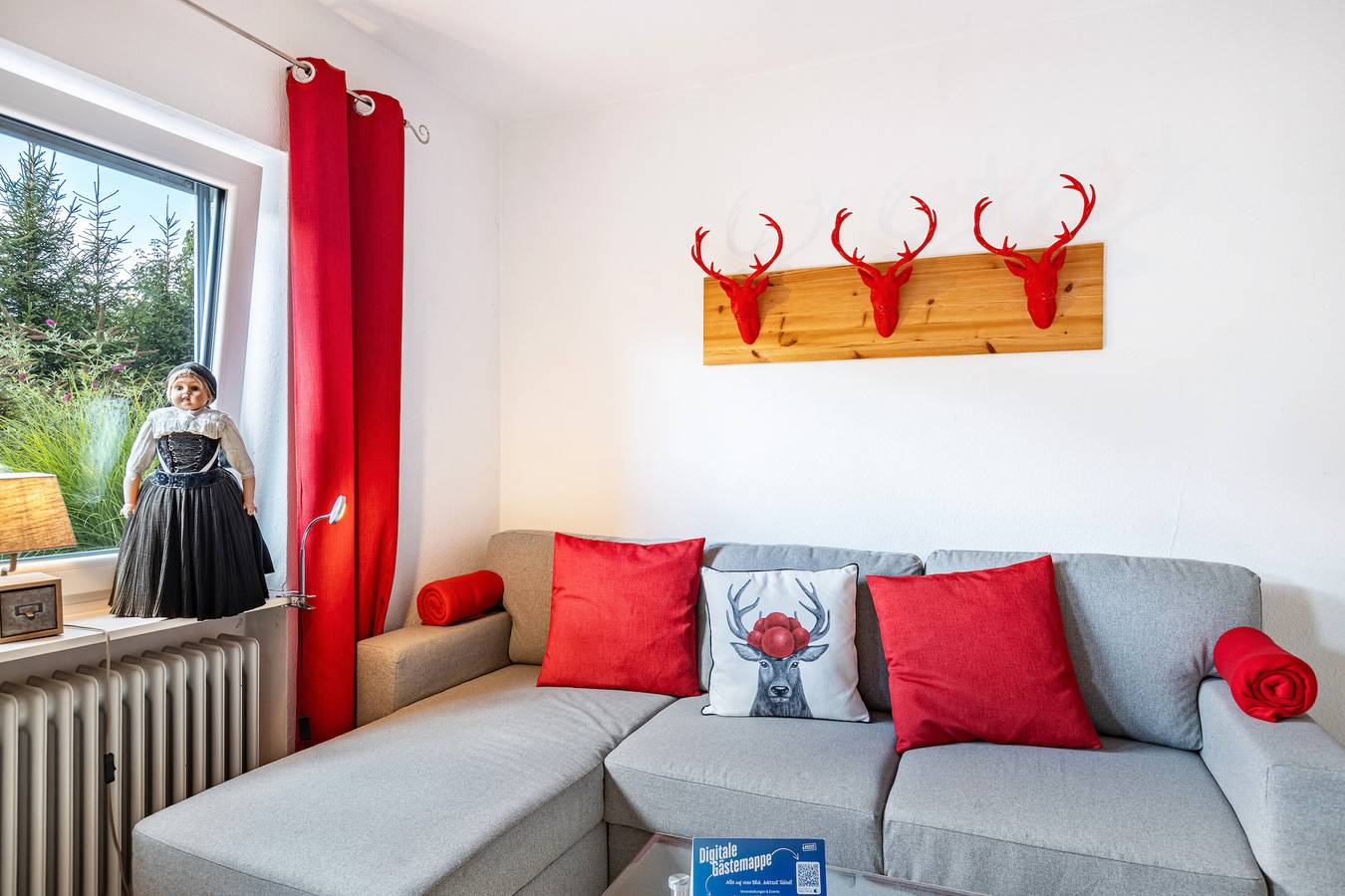 Ganze Wohnung, Ferienwohnung 'Schwarzwaldhirsch' mit Privatterrasse und Wi-Fi in Unterkirnach, Mittlerer Schwarzwald