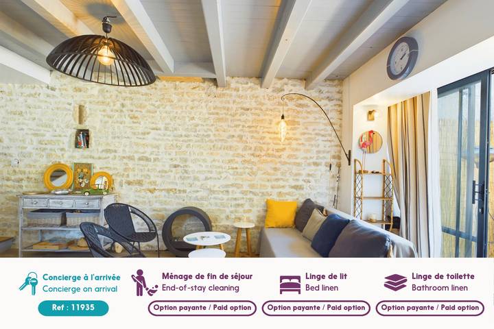 Location de vacances pour 4 personnes, avec terrasse et jardin à Saint-Clément-des-Baleines - 3