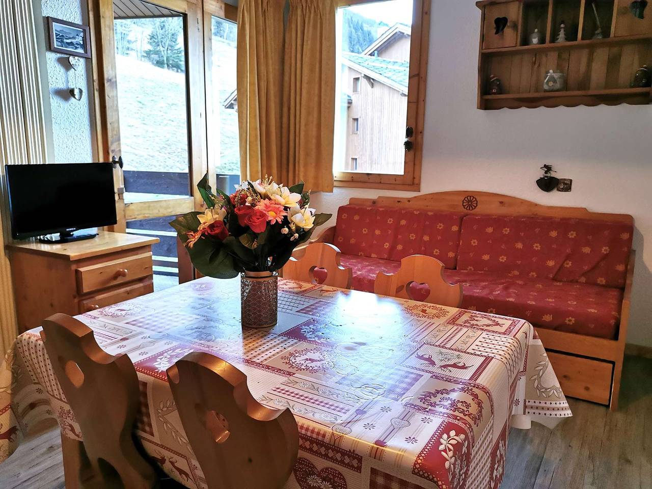 Appartement de vacances entier, La Clairière 33 - Joli studio divisible, calme, classé 2 étoiles in Valmorel, Les Avanchers-Valmorel