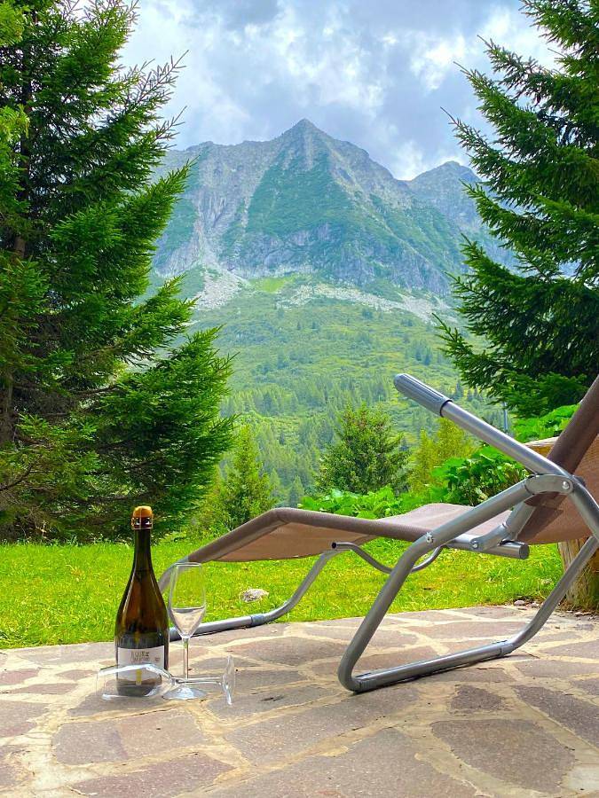 Gîte pour 4 personnes, avec Terrasse ainsi que Jardin et Vue dans Passo Del Tonale