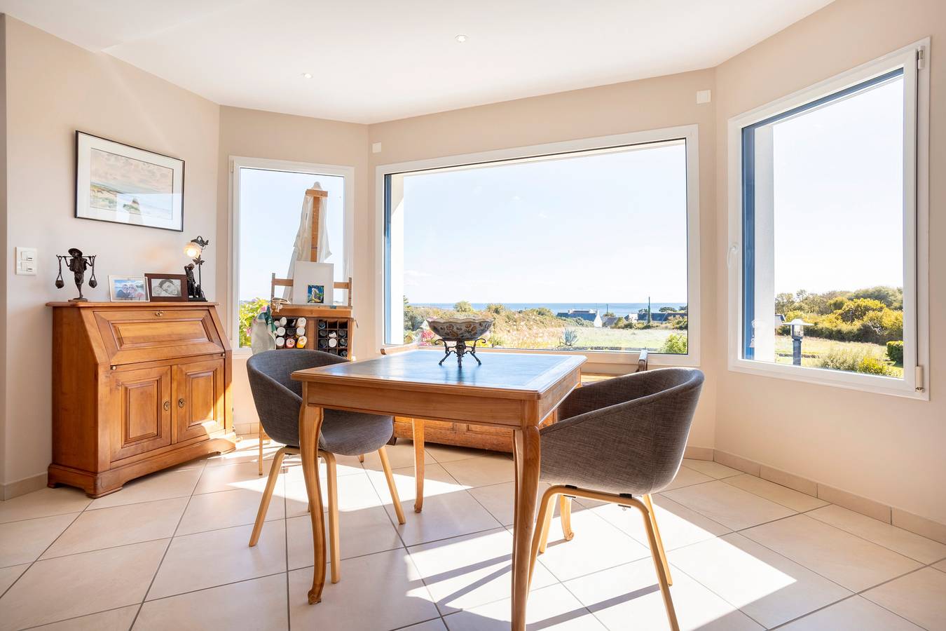 Chambres d'hôtes "océane et framboise" vue sur mer - chambre océane in Plogoff, Iroise