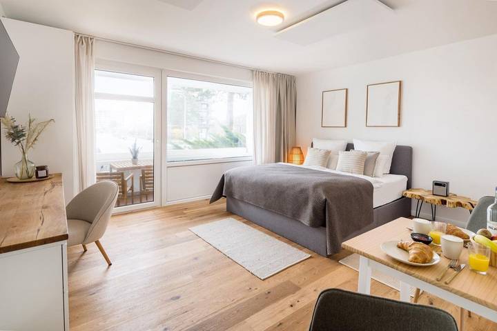 Ferienwohnung für 2 Personen, mit Balkon und Sauna in Döse