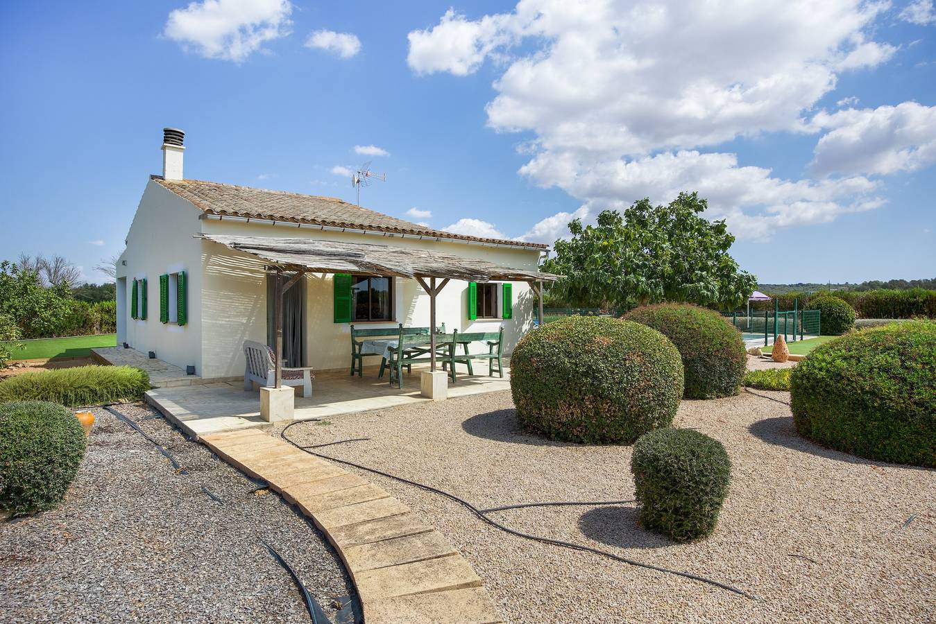 Cottage familial Sa Vinya avec piscine privée, terrasse, Wi-Fi et jardin à Campos, Majorque in Campos, Majorque du Sud