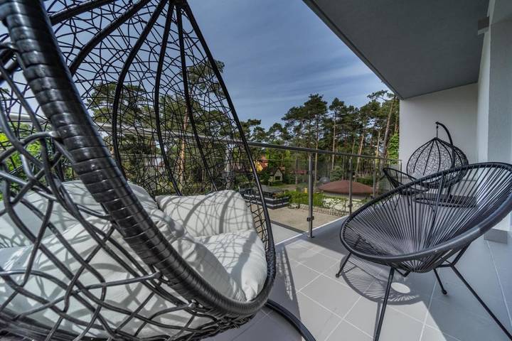 Ferienwohnung für 4 Personen, mit Ausblick und Garten, mit Haustier in Pobierowo - 4