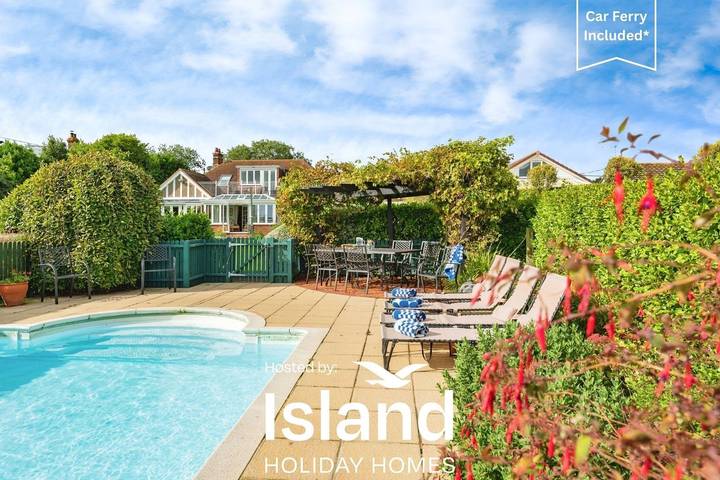 Holiday rental for 10 people, with Balcony/Terrace and Garden as well as View on the Isle of Wight