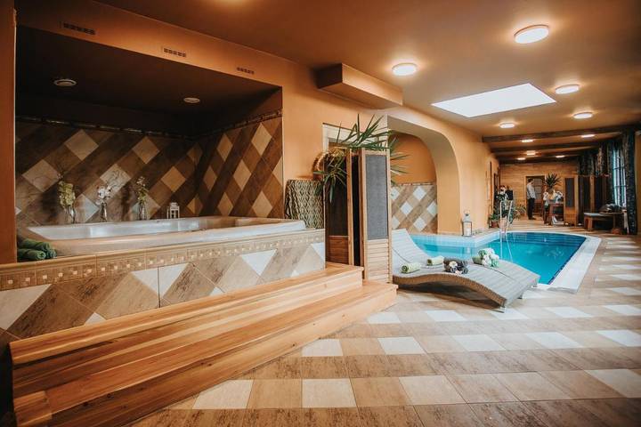 Hôtel pour 2 personnes, avec vue et terrasse ainsi que piscine et sauna, animaux acceptés à Český Krumlov - 4