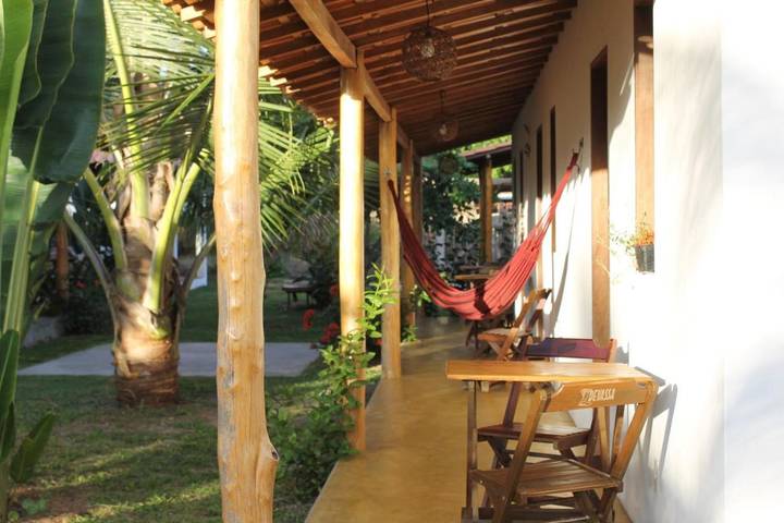 Location de vacances pour 3 personnes, avec balcon ainsi que jardin et vue dans Ilha de Boipeba