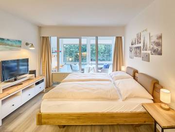 Hütte für 2 Personen, mit Balkon an der Nordsee