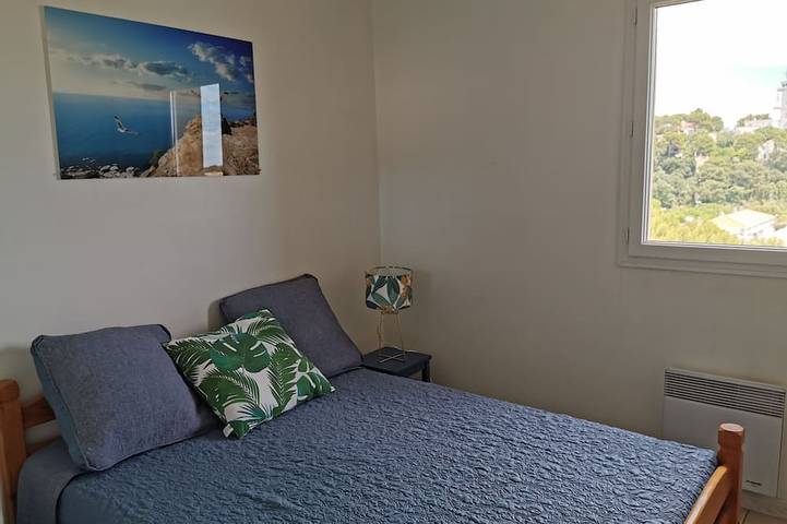Apartamento entero, T2 hermoso mar y playa Carro - '' L'Ile Bleue ' in Martigues, Costa mediterránea (Francia)