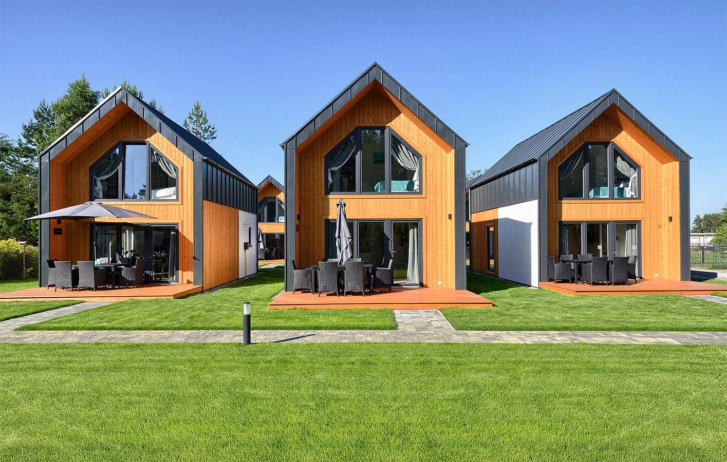 Ferienhaus für 4 Personen mit Terrasse in Krokowa