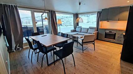 Ferienwohnung für 6 Personen, mit Ausblick und Balkon sowie Sauna in Lappland (Schweden)