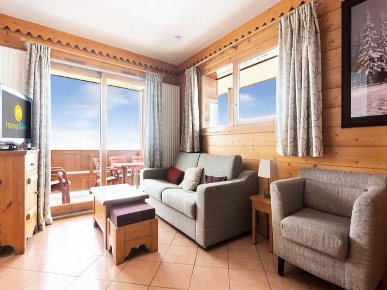 Appartement entier, Appartement à La Plagne avec vue sur le Mont Blanc in Aime 2000, Aime-la-Plagne