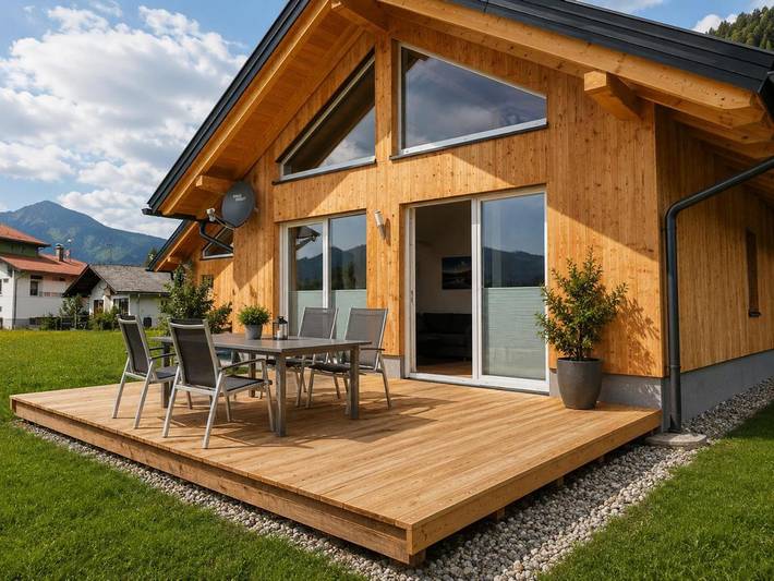 Ferienhaus für 4 Personen, mit Ausblick und Garten sowie Seeblick am Weissensee - 4