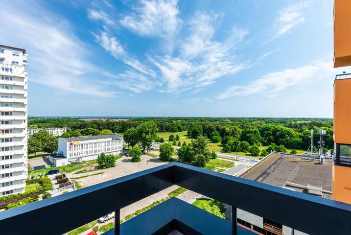 Lägenhet för 8 Personer, med balkong och utsikt i Gdańsk