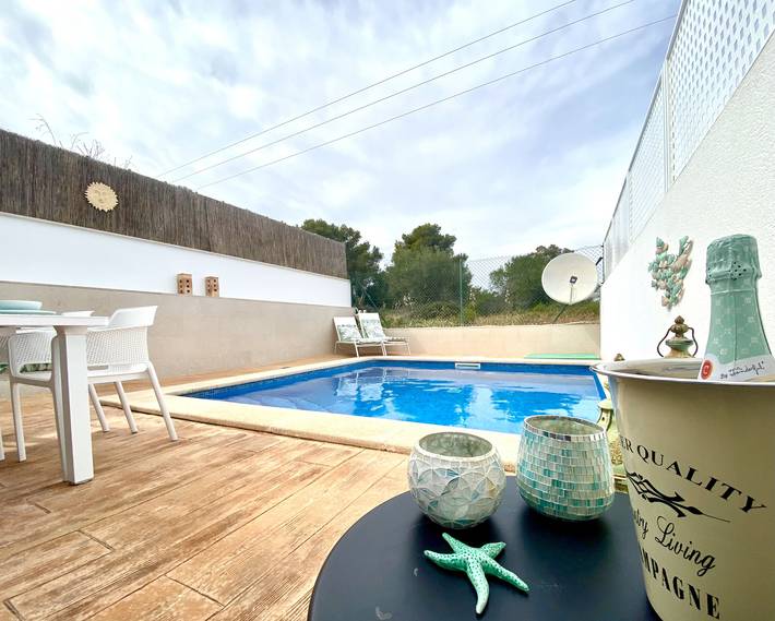 Casa de vacaciones 'Stella Maris' con piscina privada in Cala Pi, Lluchmayor