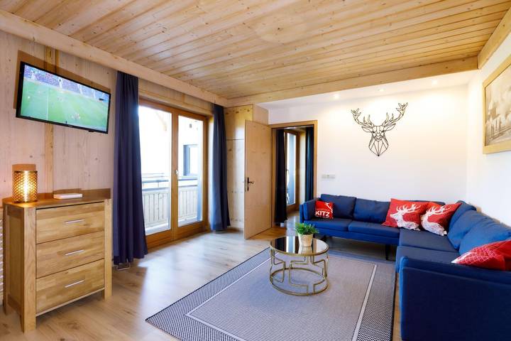 Ferienwohnung für 5 Personen, mit Sauna und Balkon sowie Pool und Garten, kinderfreundlich in Piesendorf