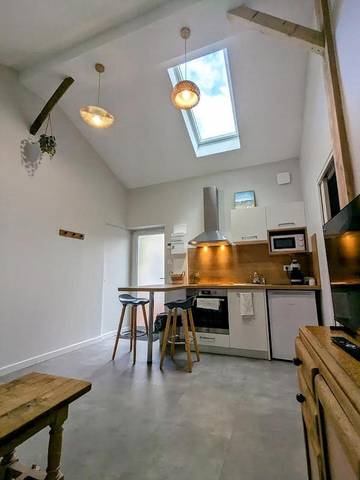 Gîte pour 4 personnes, avec jacuzzi et jardin ainsi que sauna et terrasse, animaux acceptés à Riorges