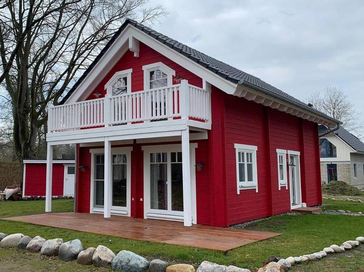Ferienhaus für 6 Personen, mit Balkon und Terrasse sowie Garten und Sauna in Klausdorf