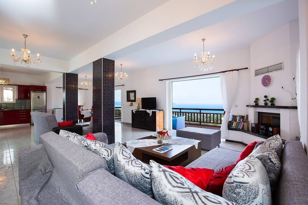 Villa für 8 Personen mit Pool in Kampia, Vamos