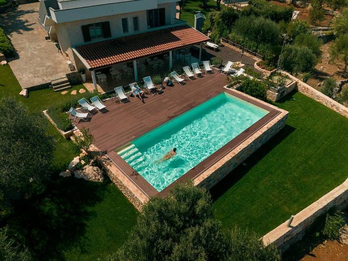 Appartement de vacances pour 2 personnes, avec Terrasse et Jardin ainsi que Bassin pour enfant et Piscine à Antonelli