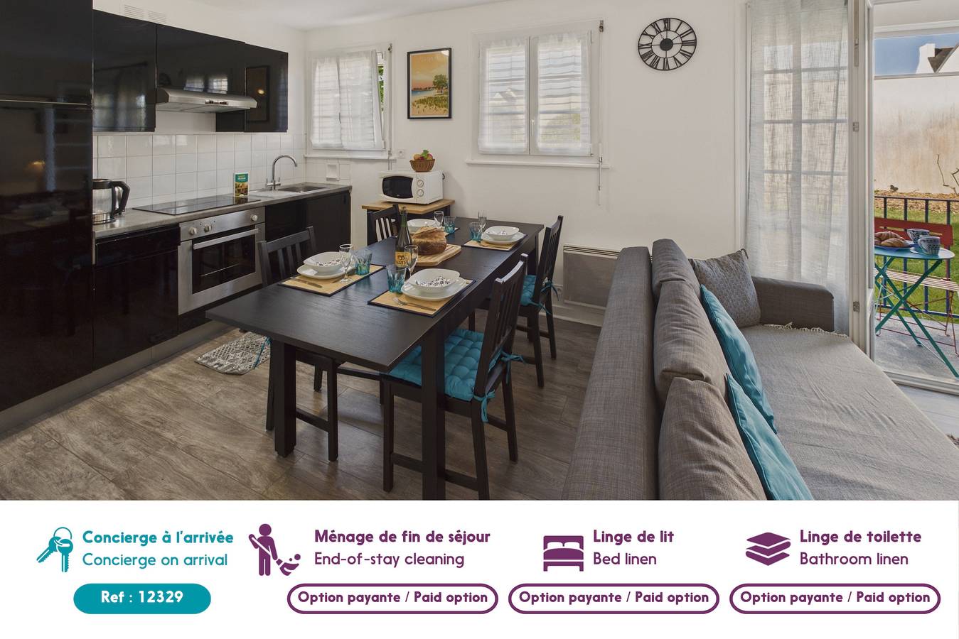 Apartamento entero, Appart pour 4 avec balcon - 400m de la plage in Loctudy, Côte de Cornouaille