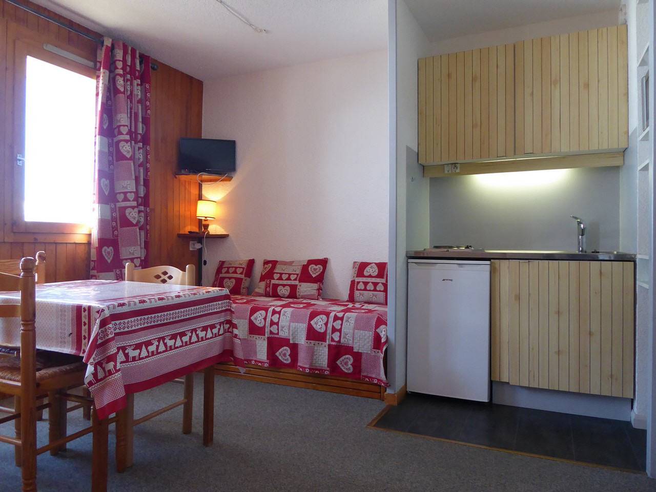 Estudio entero, Estudio para 3 pers. en Montchavin, cerca de pistas, parking gratuito in Bellentre, La Plagne-Tarentaise