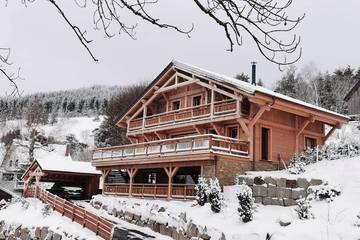 Maison de campagne pour 14 personnes, avec balcon ainsi que jacuzzi et sauna à Belmont (Bas-Rhin)
