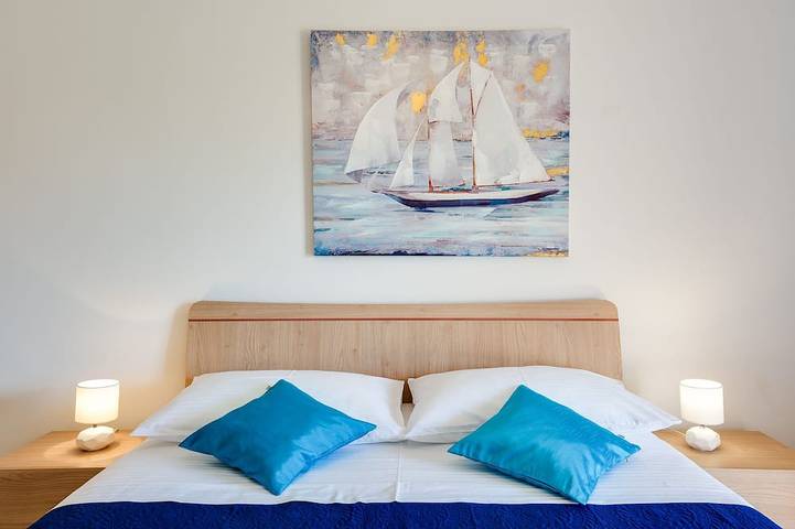 Ferienwohnung für 3 Personen, mit Pool und Balkon sowie Garten in Rab Stadt - 4