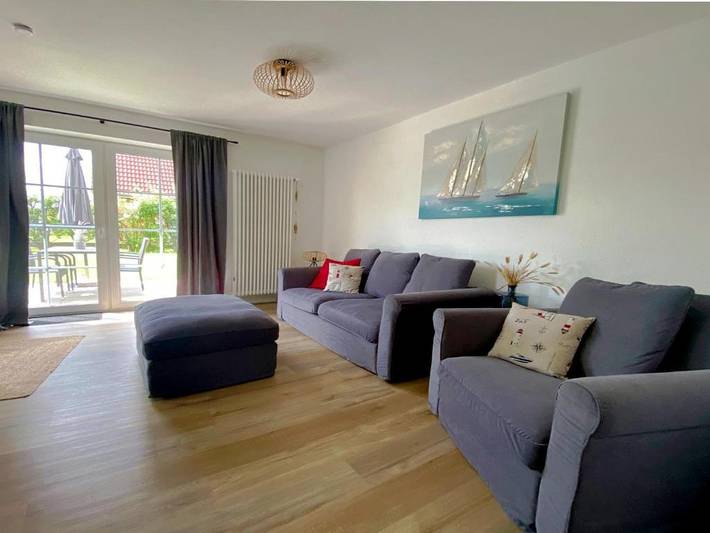 Ferienwohnung für 4 Personen, mit Terrasse und Garten