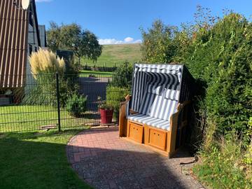 Ferienhaus mit Meerblick für 5 Personen, mit Terrasse und Garten an der Nordsee
