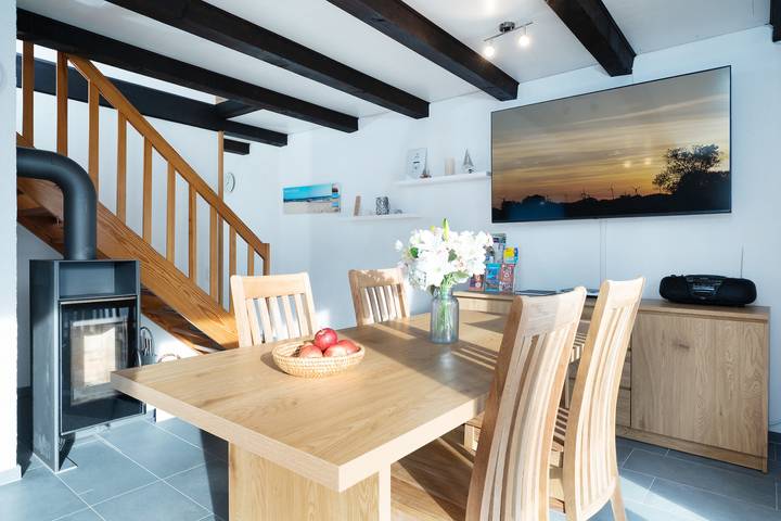 Ferienhaus für 4 Personen, mit Garten und Balkon, kinderfreundlich