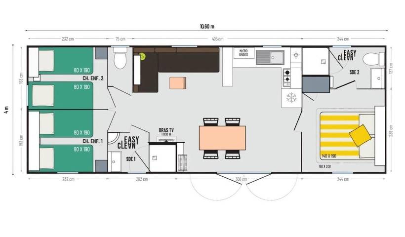 Ferienhaus für 6 Personen, mit Whirlpool und Terrasse sowie Garten und Pool in Vendays-Montalivet - 3