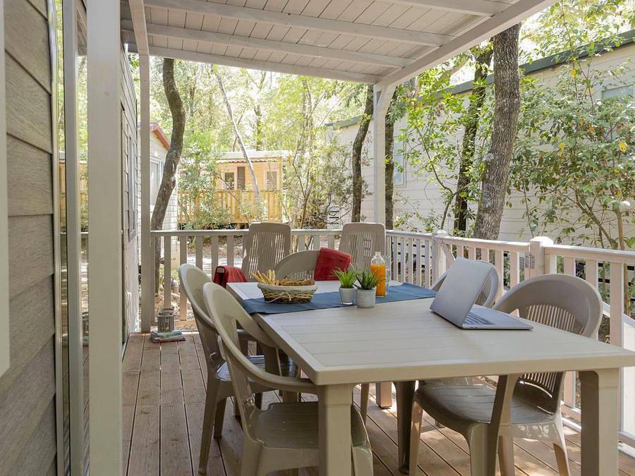 Hu Montescudaio village - Mobilheim 5 personen - Bungalow Familiare in Montescudaio, Etruskische Küste