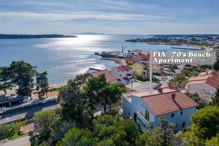 Ferienhaus mit Meerblick für 8 Personen, mit Balkon und Ausblick in Barbat na Rabu - 3