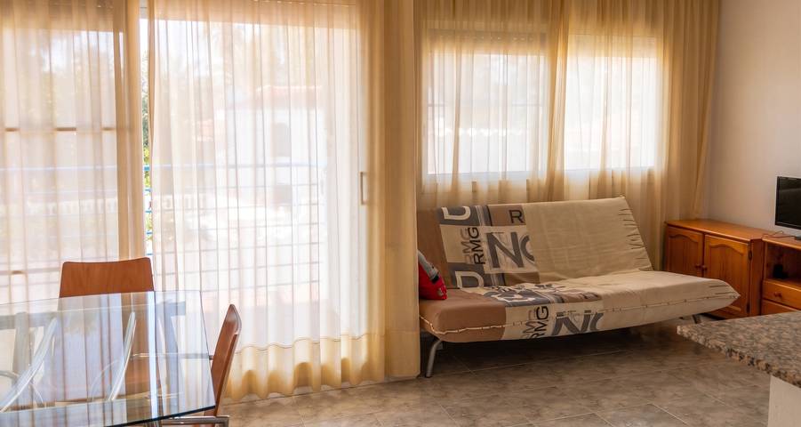 Ganze Wohnung, Gemütliches Apartment mit Meerblick in L'Eucaliptus - 40 m² in Amposta, Delta de l'Ebre