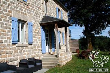 Gîte pour 6 personnes, avec jardin et vue à Nedde