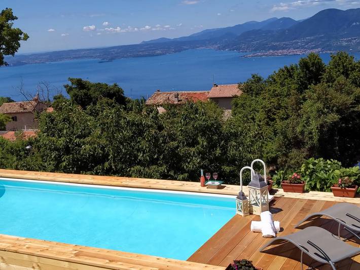 Gîte pour 5 personnes, avec balcon et jardin ainsi que vue sur le lac et vue à San Zeno di Montagna - 2