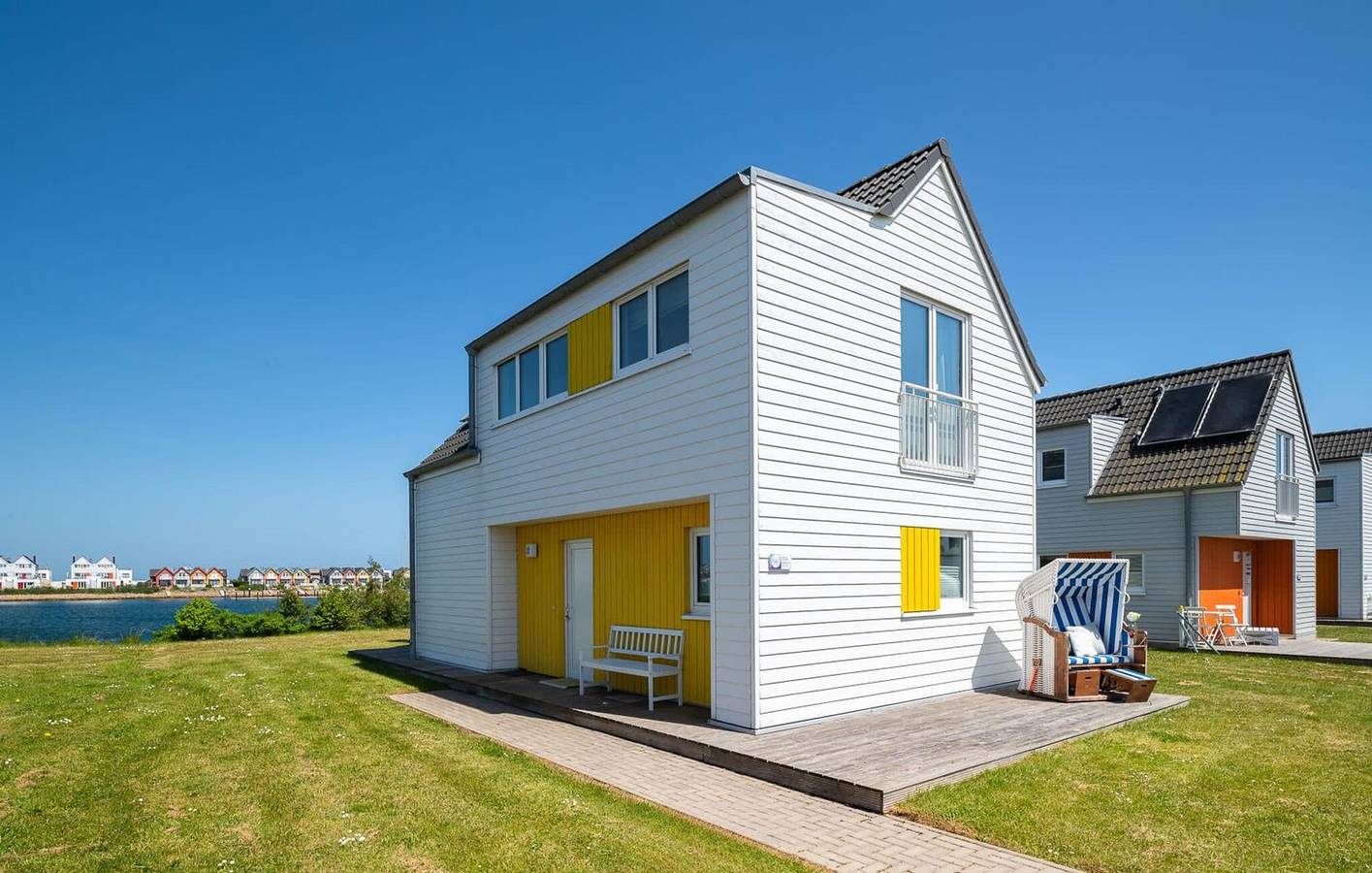 Apartment mit Meerblick, Terrasse, TV und Parkplatz 400 m vom Strand entfernt in Olpenitz, Kappeln