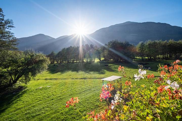 Studio für 3 Personen, mit Garten im Vinschgau