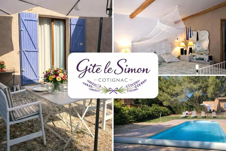 Maison de vacances pour 2 personnes, avec piscine et jardin - 1