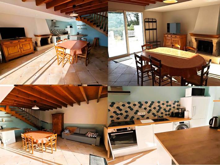 Location de vacances pour 4 personnes, avec terrasse à Vairé