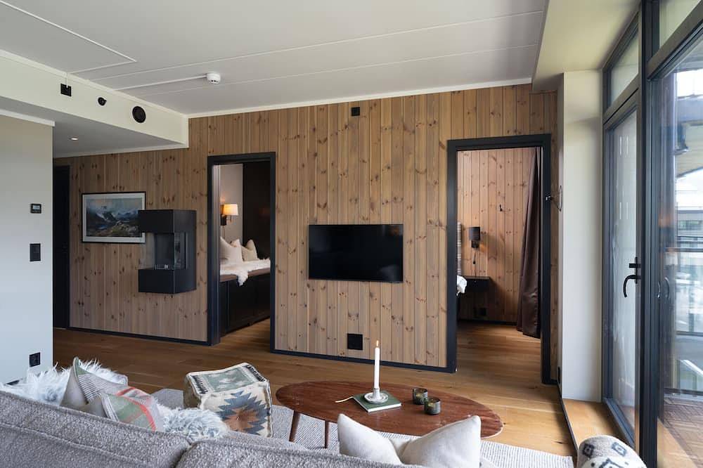 Ganze Wohnung, New (2023) apartment with very central location. in Geilo, Hol