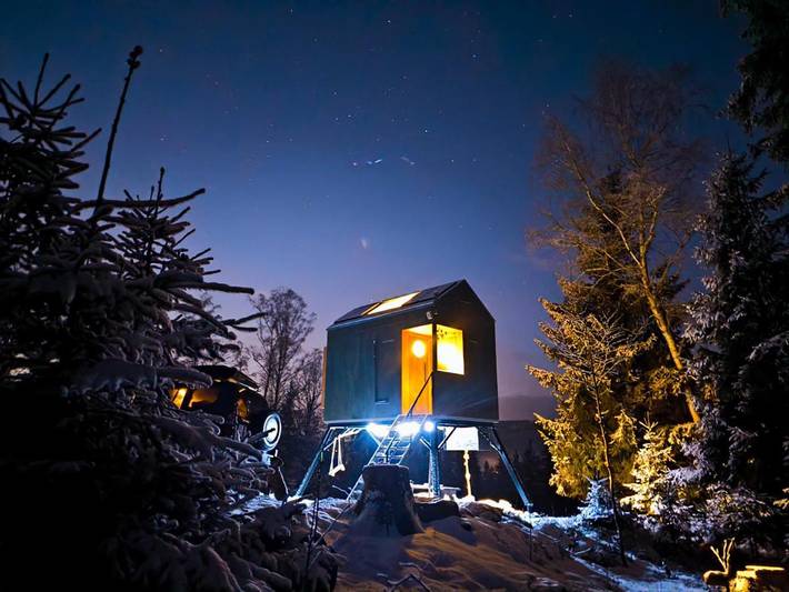 Camping für 6 Personen, mit Ausblick, mit Haustier in Tschechien