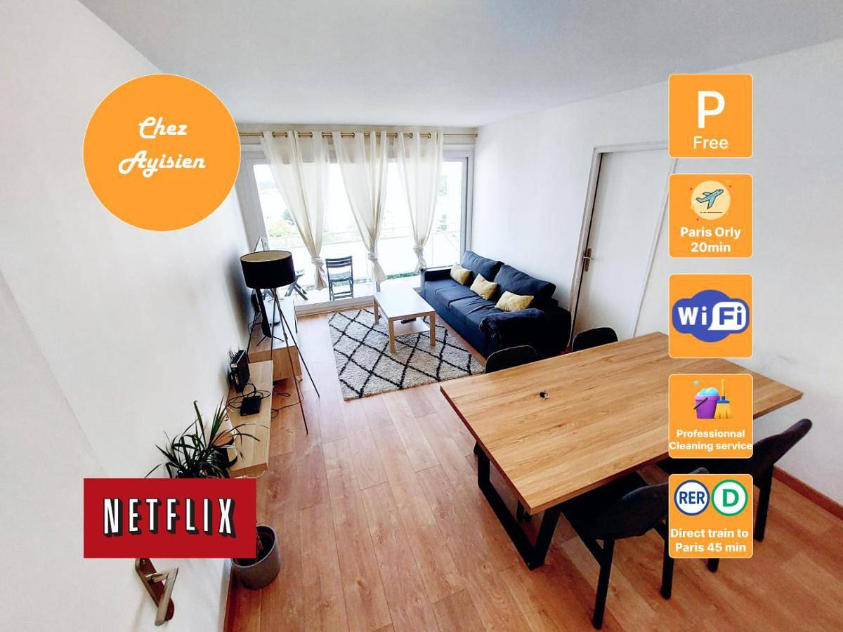 Appartement entier, Beautiful & cosy 3 bedrooms full accommodation in Ris-Orangis, Essonne