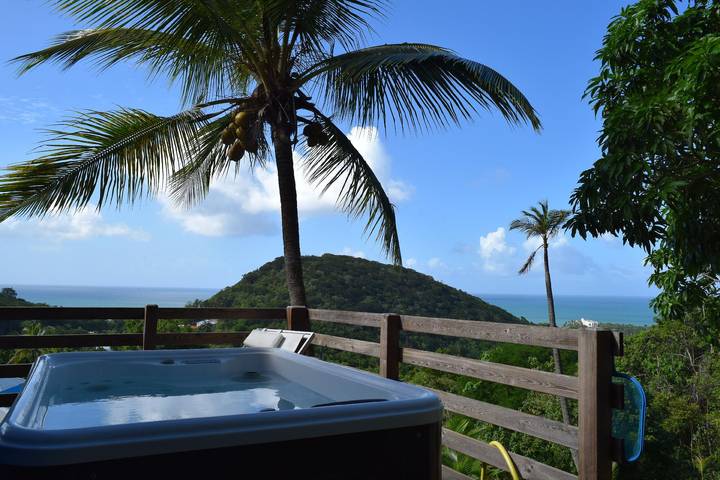 Maison de vacances pour 2 personnes, avec jacuzzi ainsi que jardin et balcon